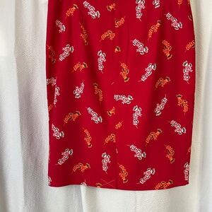 Red skirt